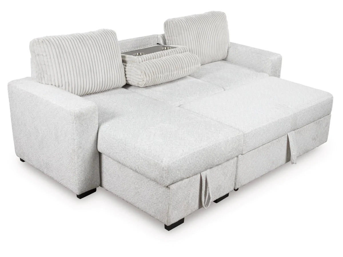 Poppleton 2-Piece Sectional with Pop Up Sleeper and Chaise