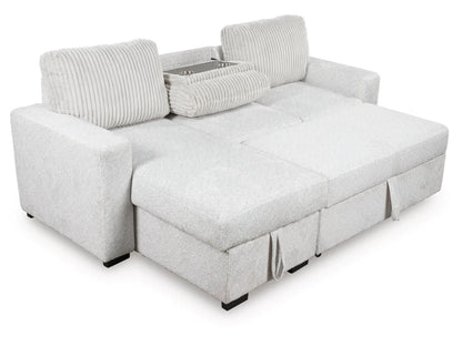 Poppleton 2-Piece Sectional with Pop Up Sleeper and Chaise