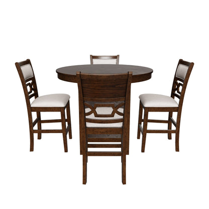 Langwest Counter Height Dining Table and 4 Barstools (Set of 5)