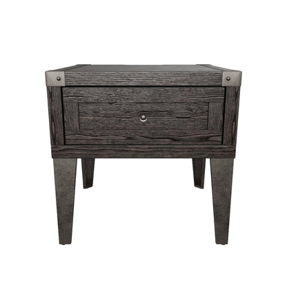 Todoe End Table with USB Ports & Outlets