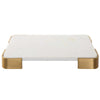 Elevated Tray/Plateau - White Marble Small