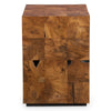 Teak Tac Toe End Table