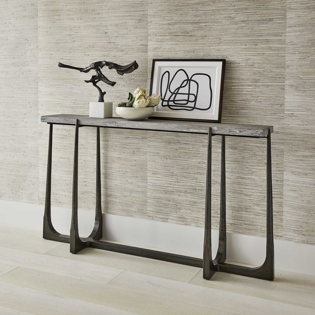Tapering Off Console Table, 2 Cartons