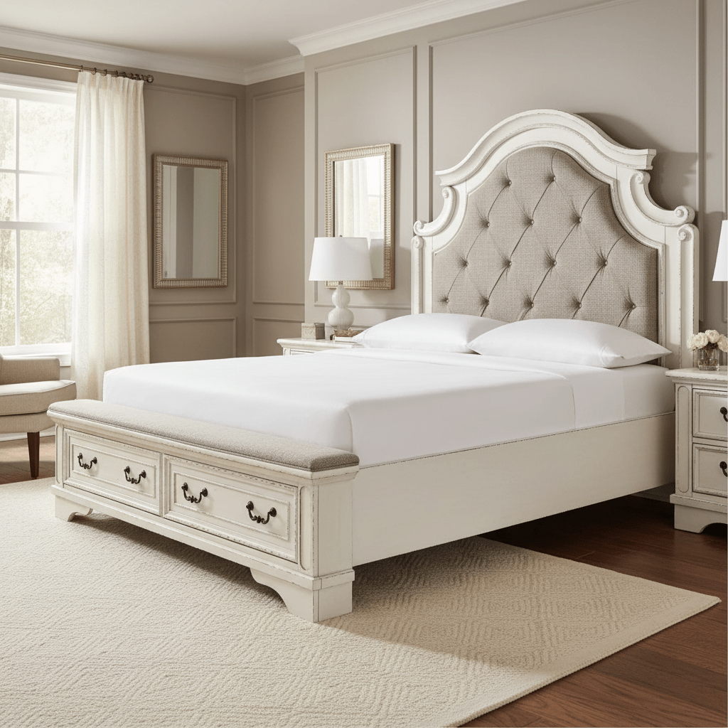 Realyn Queen Upholstered Bed With Storage