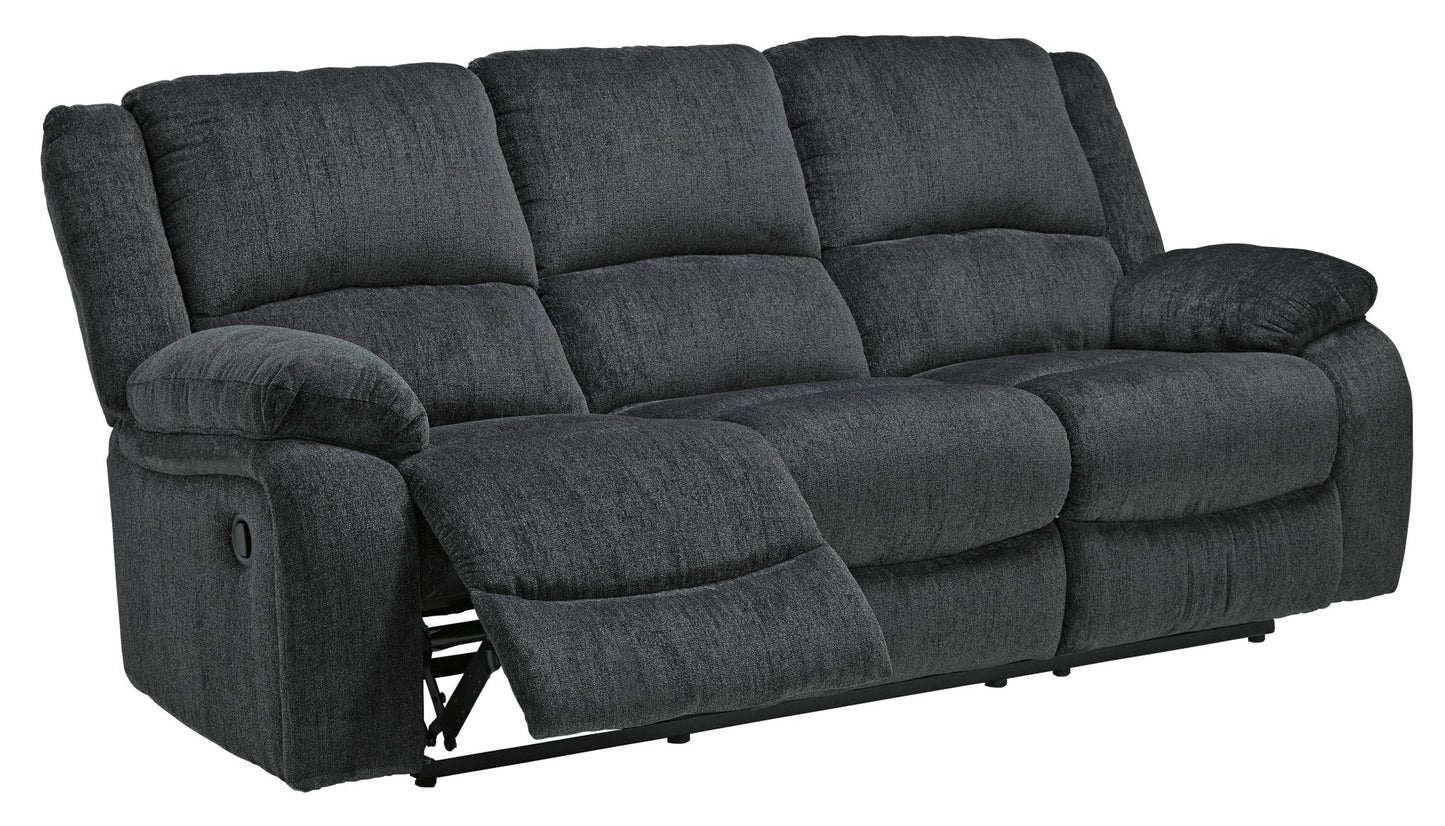 Draycoll Reclining Sofa & Loveseat with Free Recliner