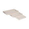 RESIN, S/3 13/18/24 WOVEN TRAYS, IVORY
