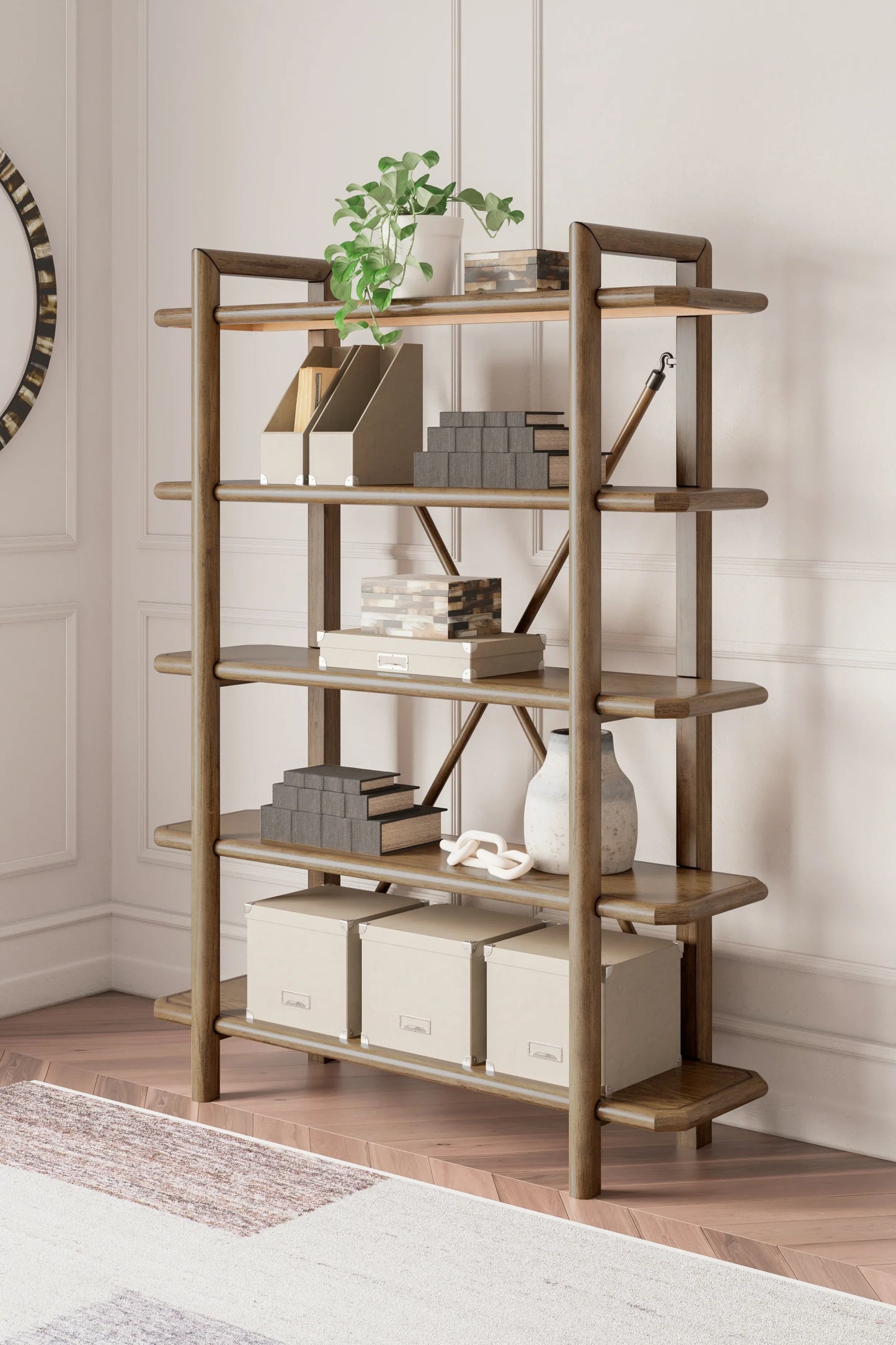Roanhowe 71" Bookcase | Ashley Homestore