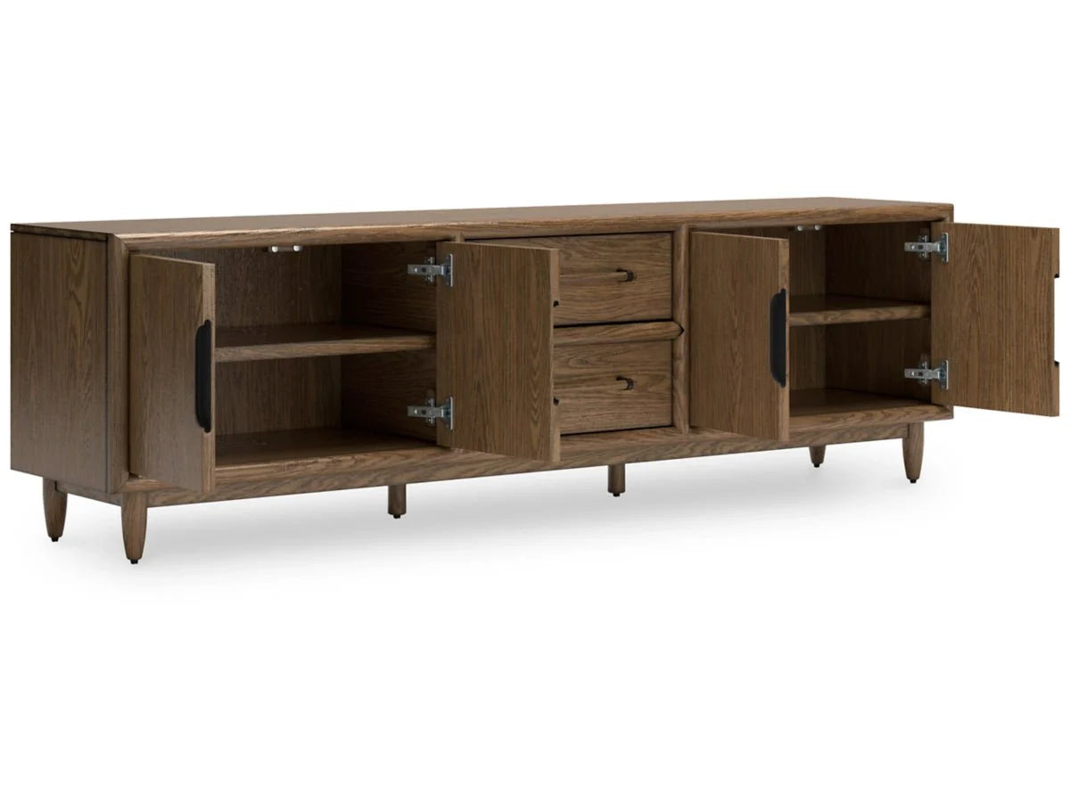 Roanhowe TV Stand And Home Office Desk Set