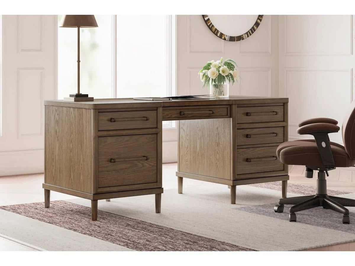 Roanhowe TV Stand And Home Office Desk Set