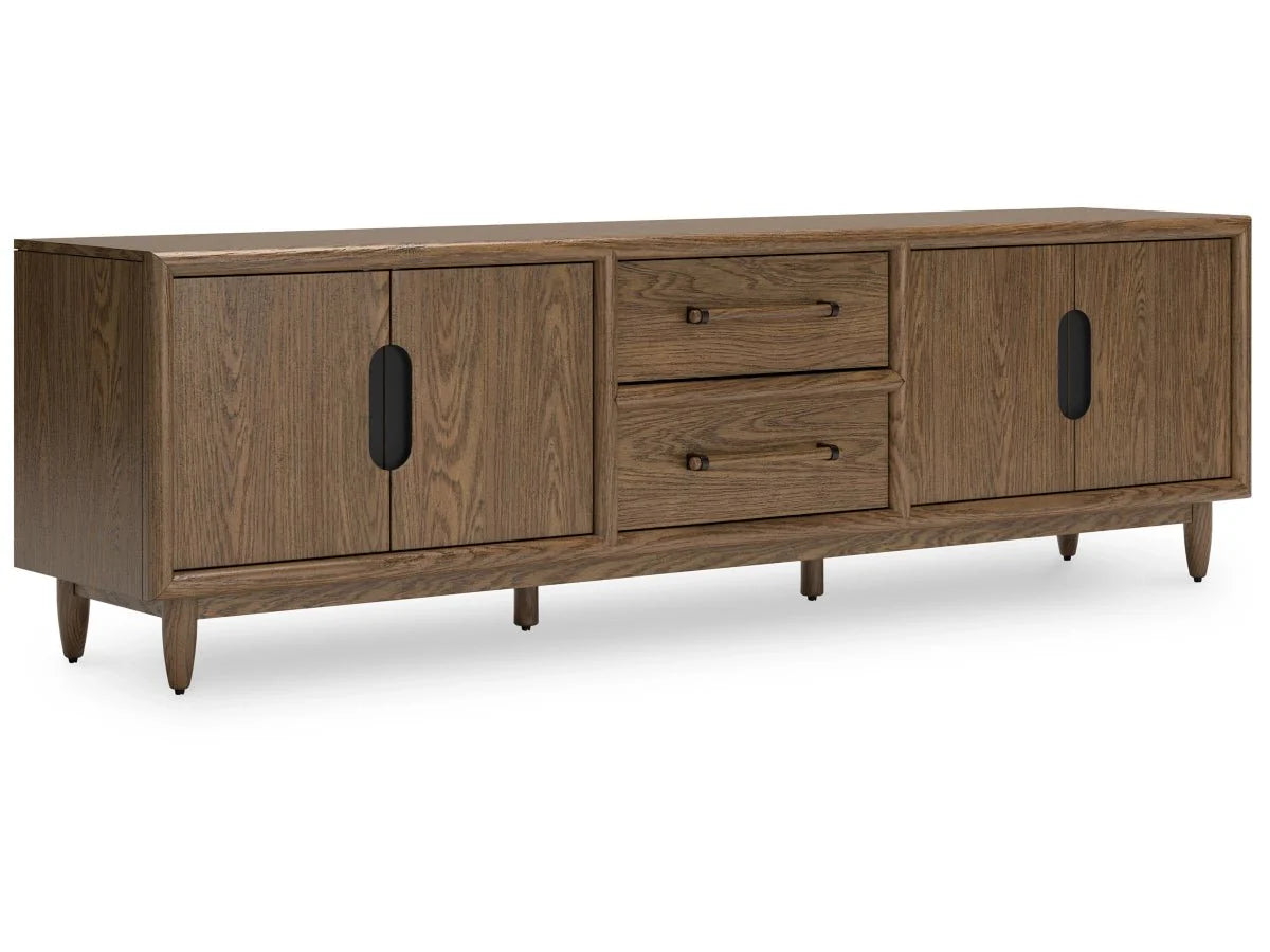 Roanhowe TV Stand And Home Office Desk Set