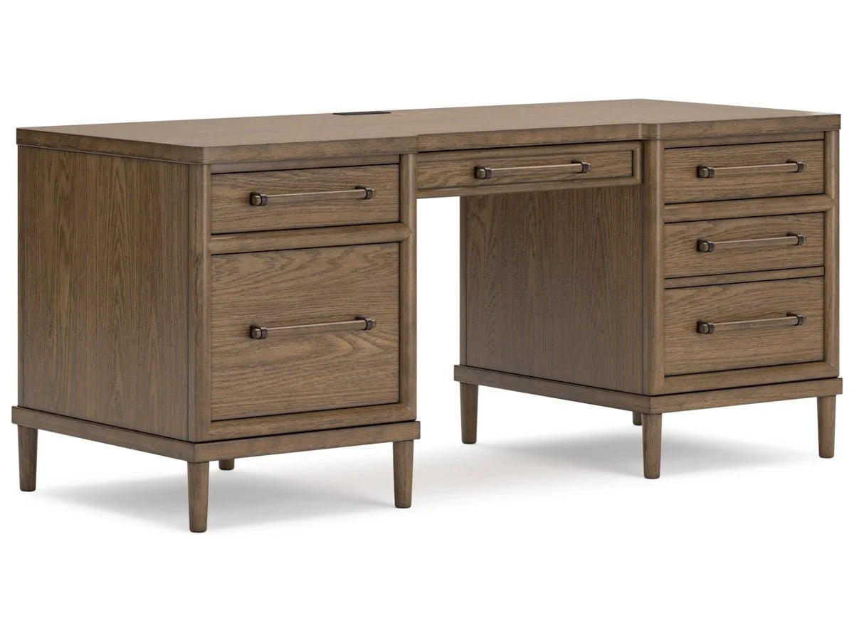 Roanhowe TV Stand And Home Office Desk Set