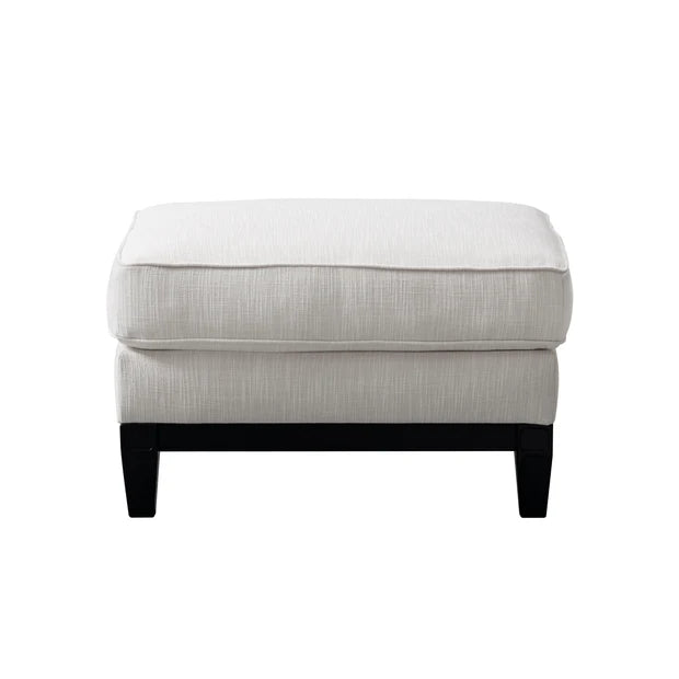 Romanian Key Beige Ottoman