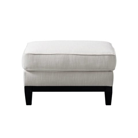Romanian Key Beige Ottoman