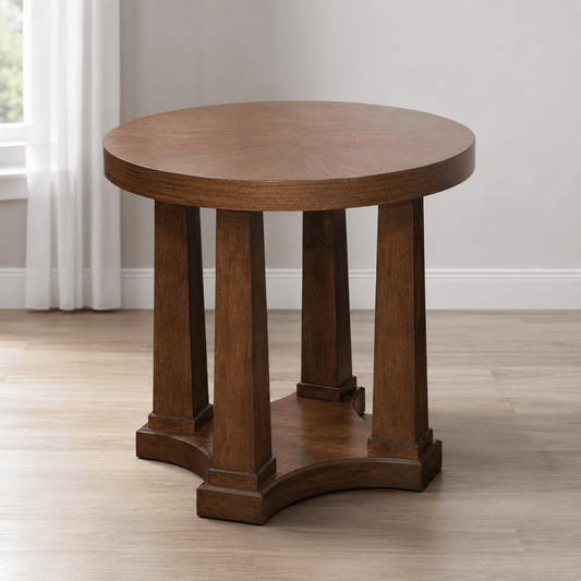 Rustic Plains Round End Table