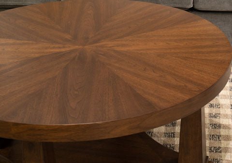 Rustic Plains Round End Table