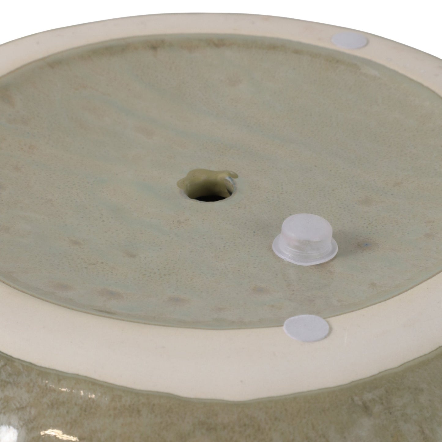 S/2 10/12" IRIDESCENT BOWL PLANTERS, GREEN
