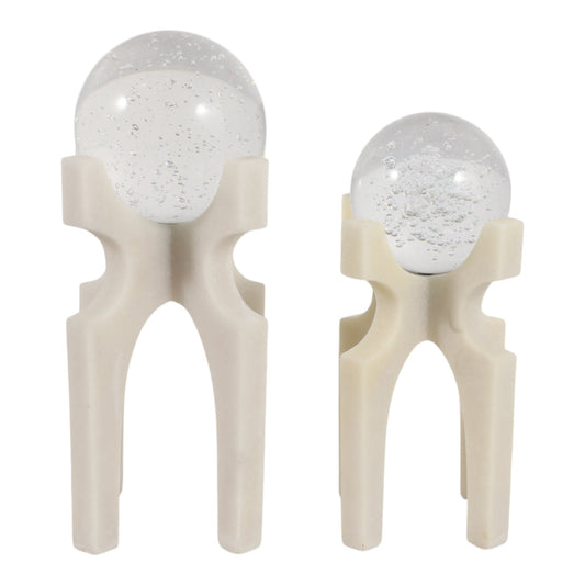 S/2 10/12" SCRANTON QUARTZ RESIN/ CRYSTAL STAT, KD