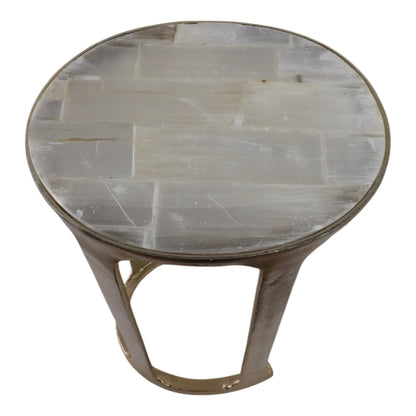 S/2 21/22" SURREY SELENITE TOP ACCENT TABLES