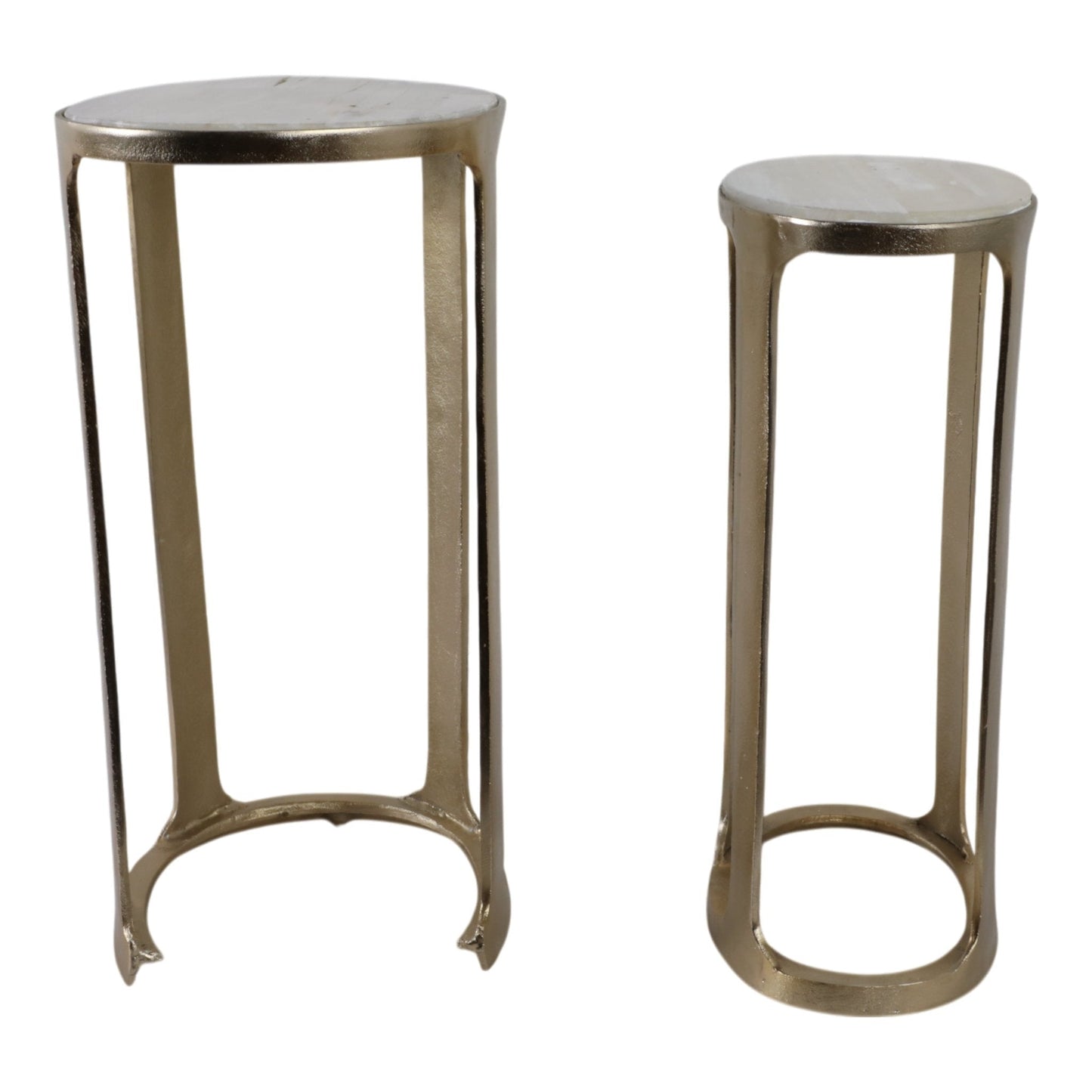S/2 21/22" SURREY SELENITE TOP ACCENT TABLES