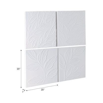 S/4 20X20 MAEVE HANDPAINTED DIMENSIONAL WALL ART