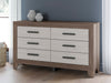 Laigmeyer Six Drawer Dresser and Mirror