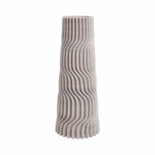 Shelvin 3d Printed Porcelain Vase, Multi |EV21283-01