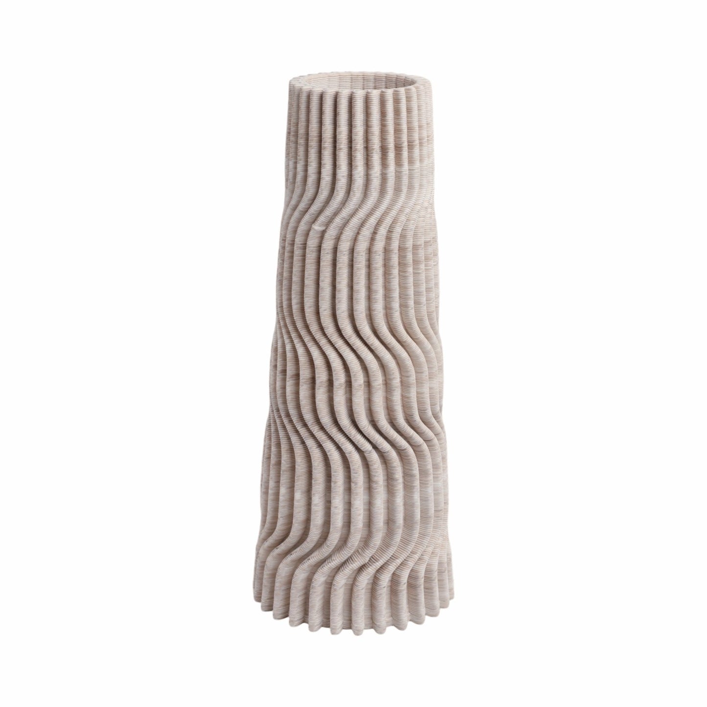 Shelvin 3d Printed Porcelain Vase, Multi |EV21283-02