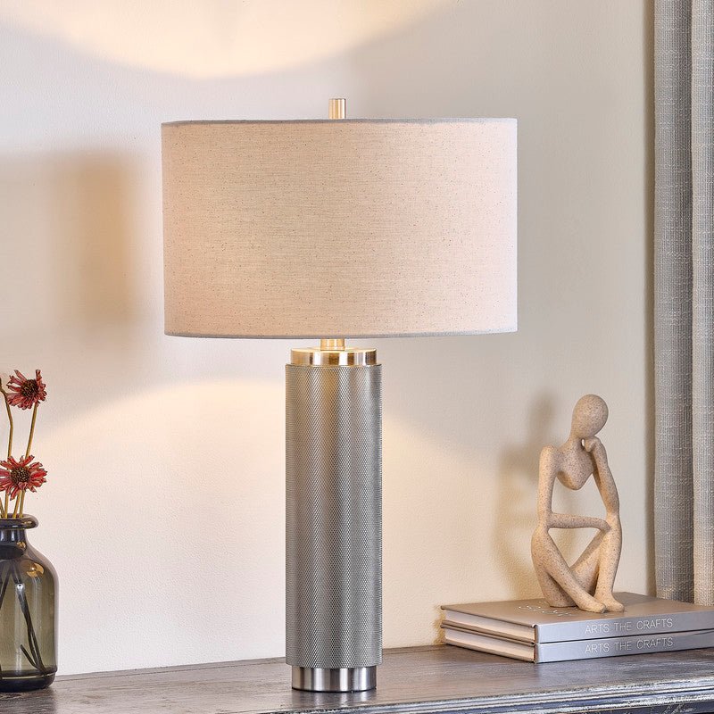 24"H Silver Nostalgia Table Lamp
