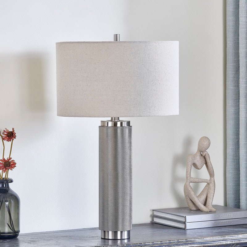 24"H Silver Nostalgia Table Lamp