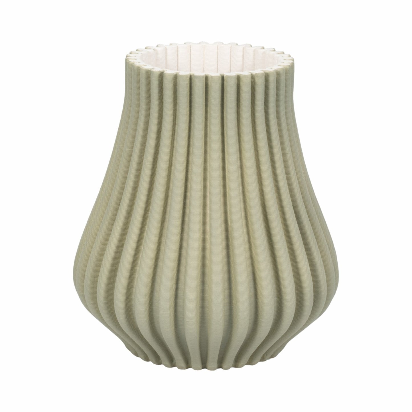 Somerset 3d Printed Vase, Oil Green |EV20076-02