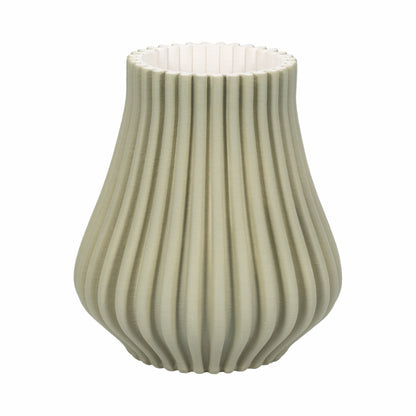 Somerset 3d Printed Vase, Oil Green |EV20076-02