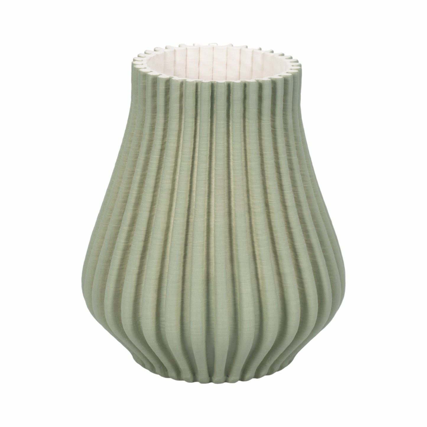 Somerset 3d Printed Vase, Oil Green |EV20076-02