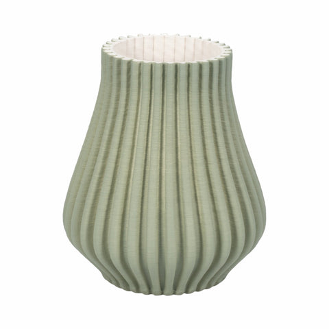 Somerset 3d Printed Vase, Oil Green |EV20076-02