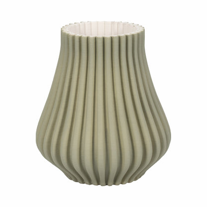Somerset 3d Printed Vase, Oil Green |EV20076-02