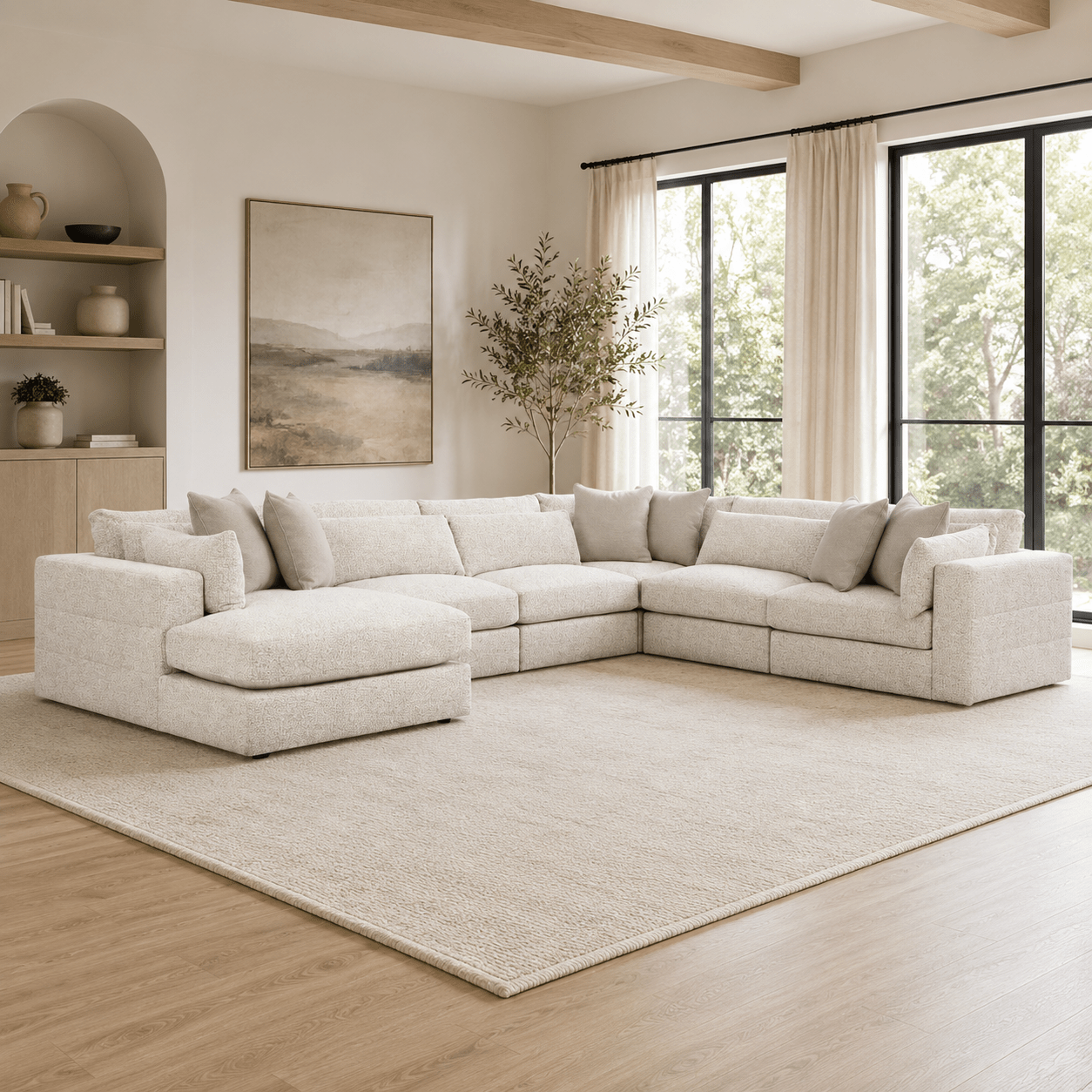 Stonecroft Manor 5-Piece Sectional with Chaise