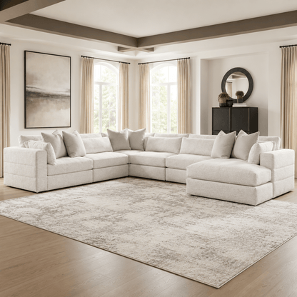 Stonecroft Manor 6-Piece Sectional with Chaise S15