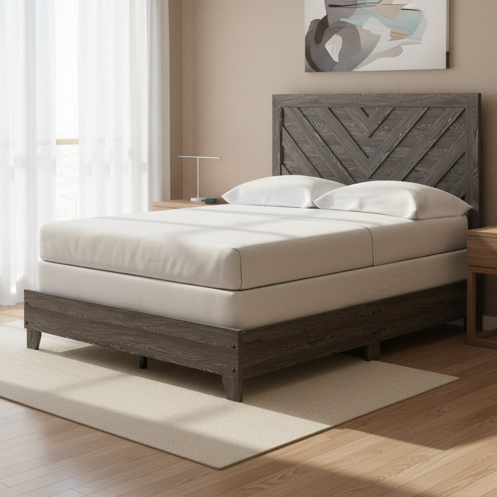 Sylveri Full Chevron Panel Bedroom