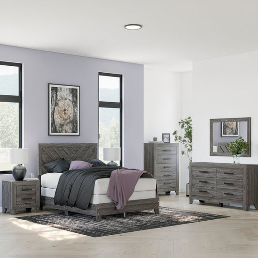 Sylveri Full Chevron Panel Bedroom