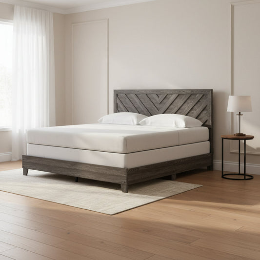 Sylveri King Chevron Panel Bed