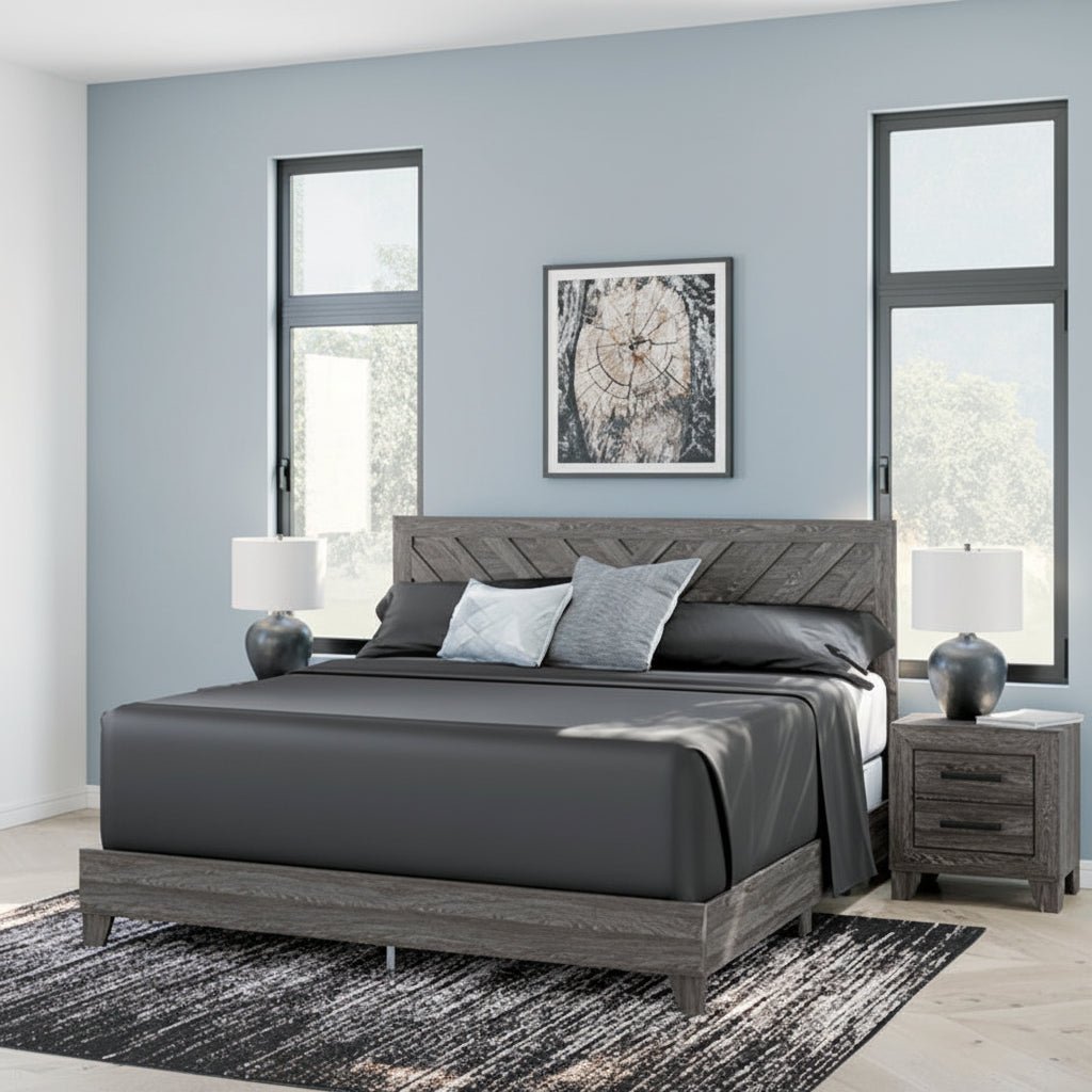 Sylveri King Chevron Panel Bed