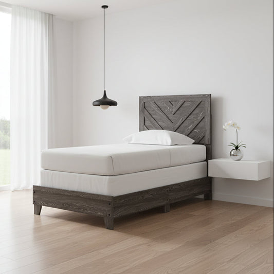 Sylveri Twin Chevron Panel Bed