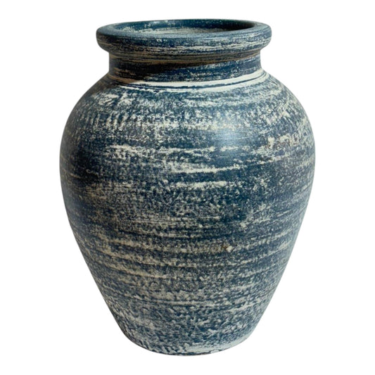 Terracotta, 10" Traditional Jug, Blue/white