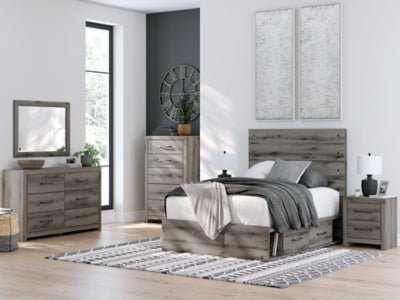 Ashley Homestore | Urbanoore Full Panel Bed with Storage