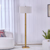 72'H Lumar Brass Metal Floor Lamp