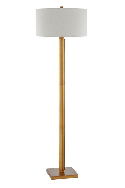 72'H Lumar Brass Metal Floor Lamp
