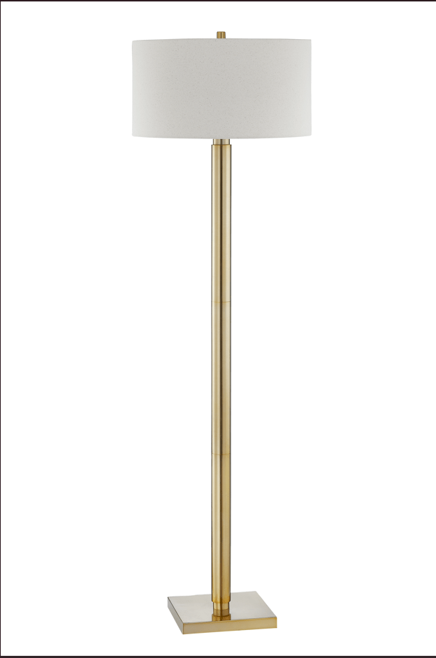 72'H Lumar Gold Metal Floor Lamp