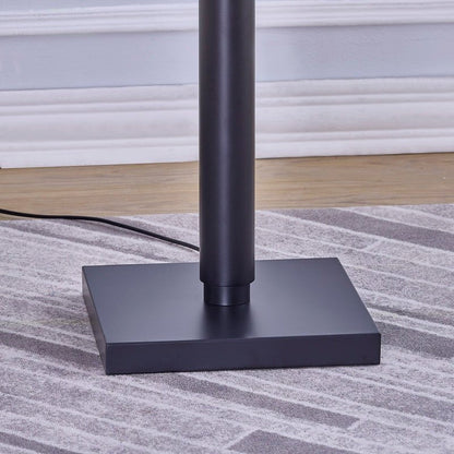 72'H Lumar Black Metal Floor Lamp