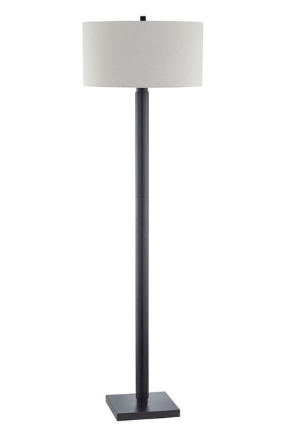 72'H Lumar Black Metal Floor Lamp
