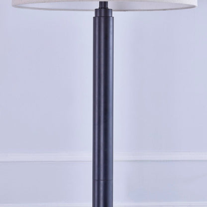 72'H Lumar Black Metal Floor Lamp