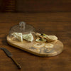 Fleur D’Or Platter with Glass Cloche